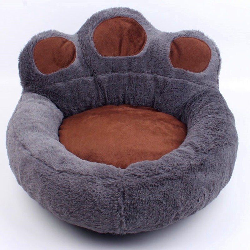 calming plush dog bed